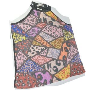 Haptics Women's Colorful Patchwork Tank Top